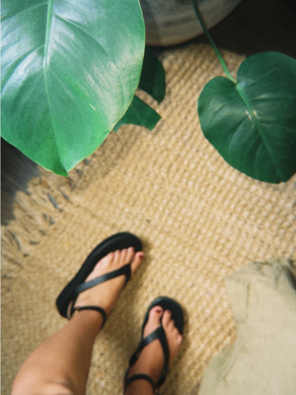 MNG Women’s Black Strappy Platform Sandals